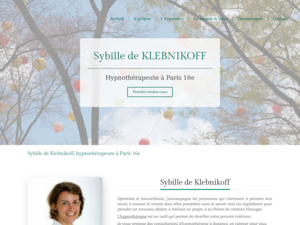 Sybille de KLEBNIKOFF Paris 16, Apaiser ses angoisses